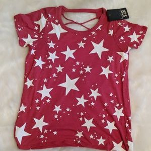 New Chaser Red/White Stars T Shirt Small
